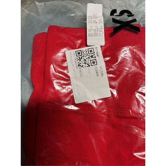 New Halara Women's XS 7/8 Seamless Flow High Waisted Butt Lifting Leggings Salsa - Picture 12 of 12